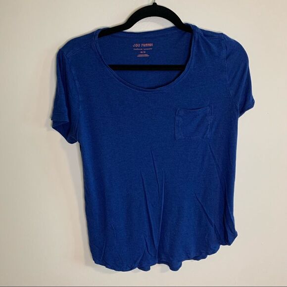 Joe Fresh Boyfriend T-Shirt with Pocket Blue Size Medium - Picture 1 of 4